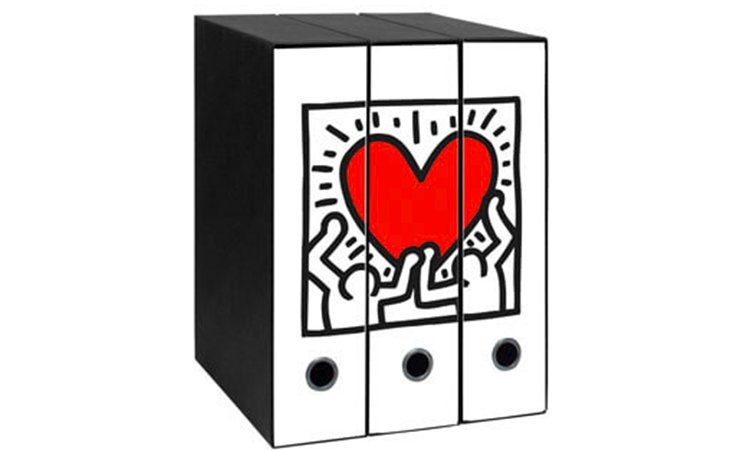 Raccoglitori Archivio Keith Haring Buffetti Foglietti Removibili Scuola Buffetti Lecce
