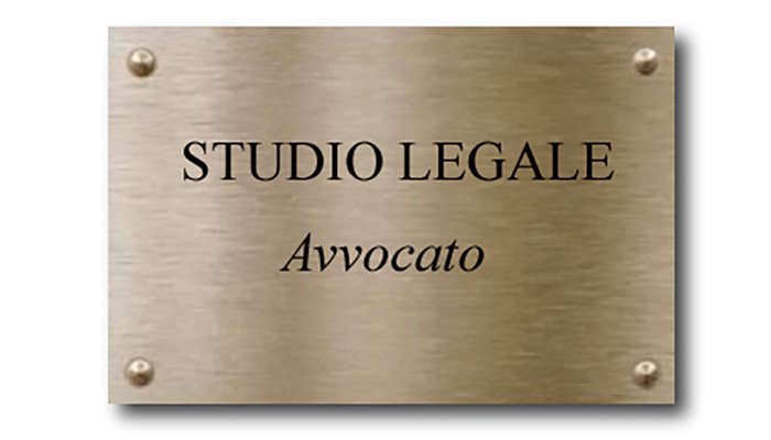 Targhetta Avvocato Buffetti Lecce
